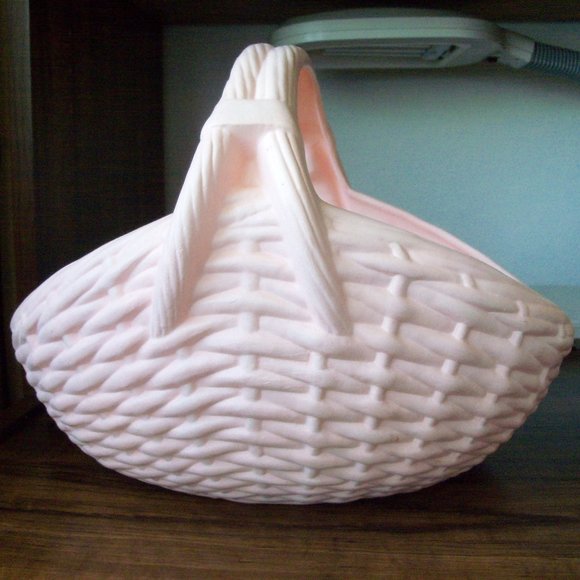 Vintage porcelain large basket (#EV1587) - Picture 4 of 6